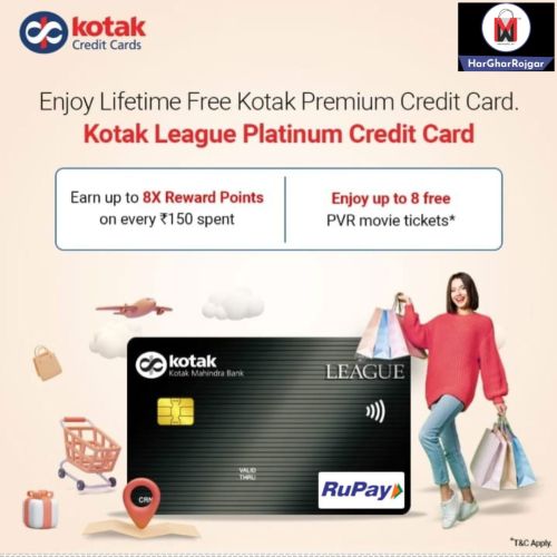 Kotak Bank- Life time Free Credit Card